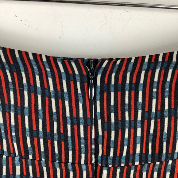 FiveSeventyFive Geometric Print Mini Skirt in Blue - Picture 5 of 5